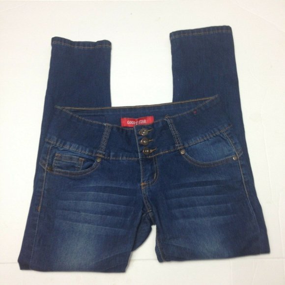 Go Go Star Stretch Cropped Jegging Jeans - Picture 4 of 7